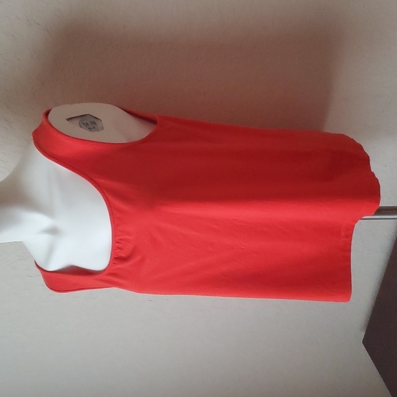 VTG Chico's sz 2 (L/12) sleeveless darker orange top - Picture 2 of 7